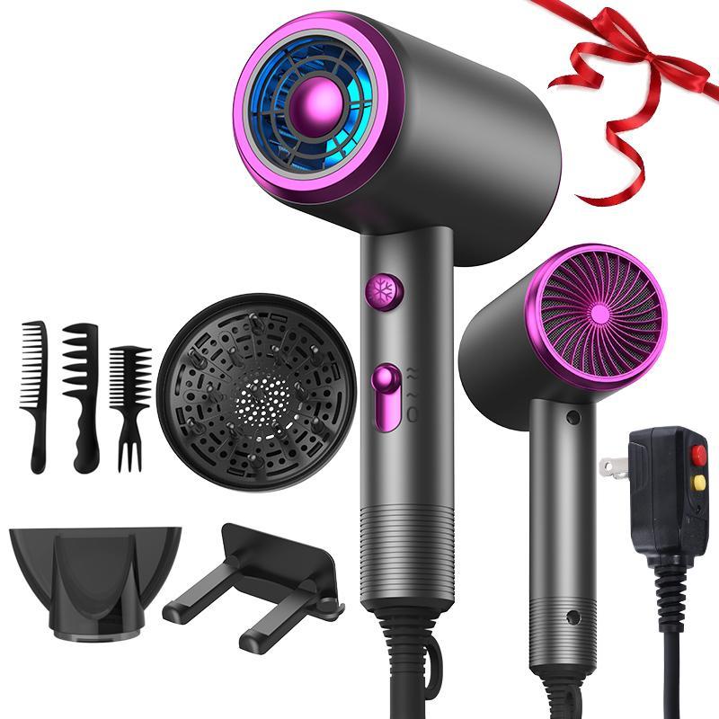 Ionic Hair Dryer Set | Frizz Control, Comes with Diffuser, Concentrator & 3 Styling Combs