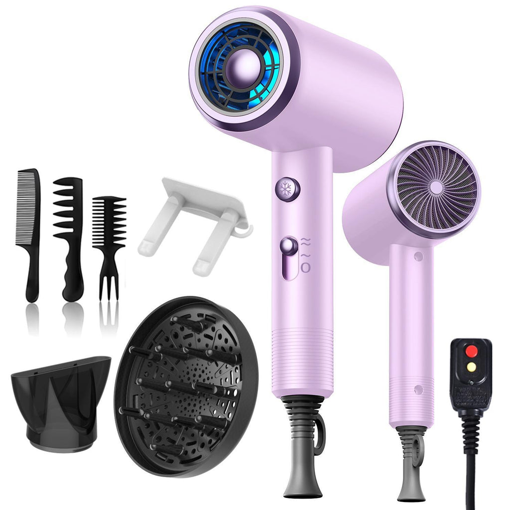 Ionic Hair Dryer Set | Frizz Control, Comes with Diffuser, Concentrator & 3 Styling Combs