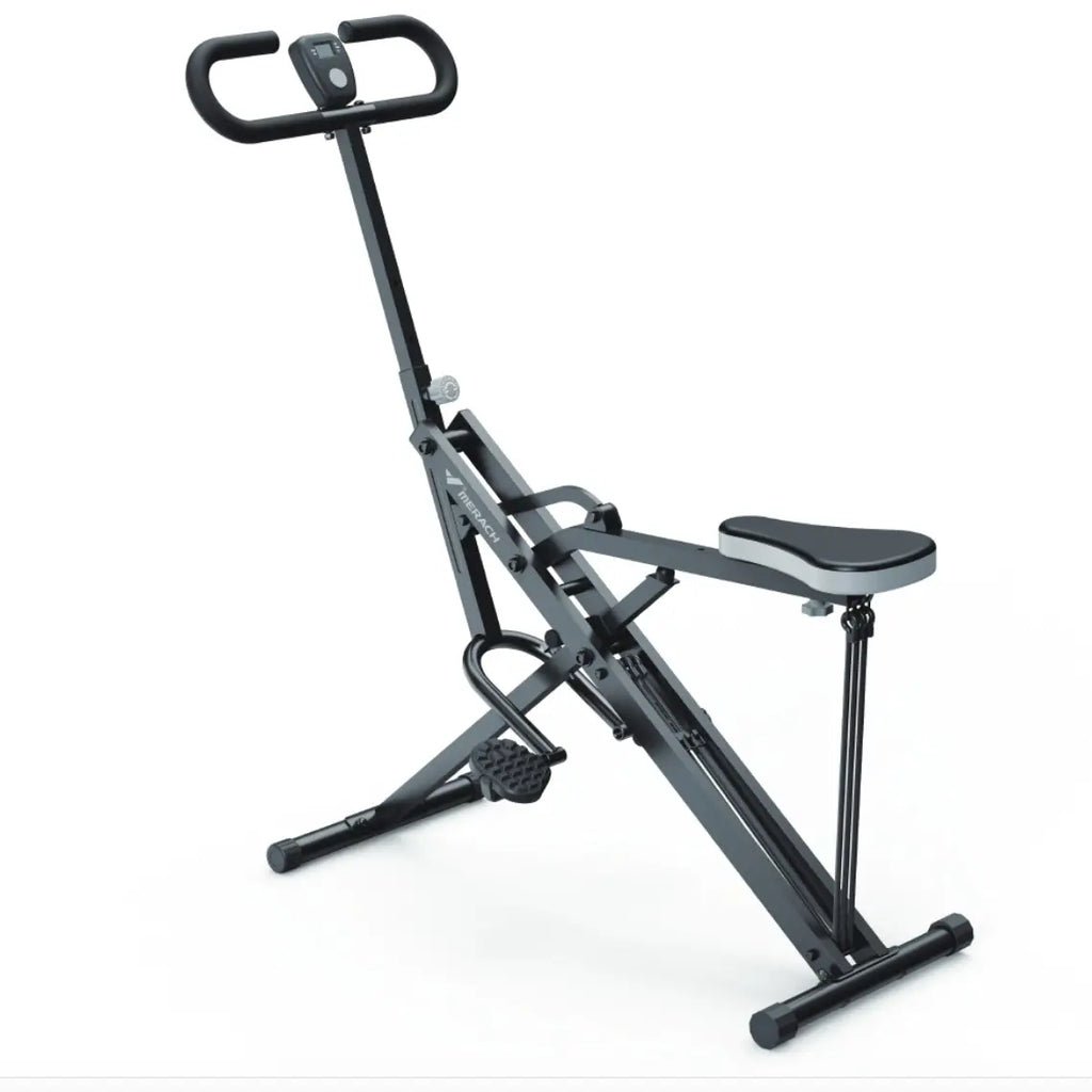 2-in-1 Squat Rowing Trainer | Adjustable Resistance Home Gym Machine, LCD Monitor, 350LBS Capacity