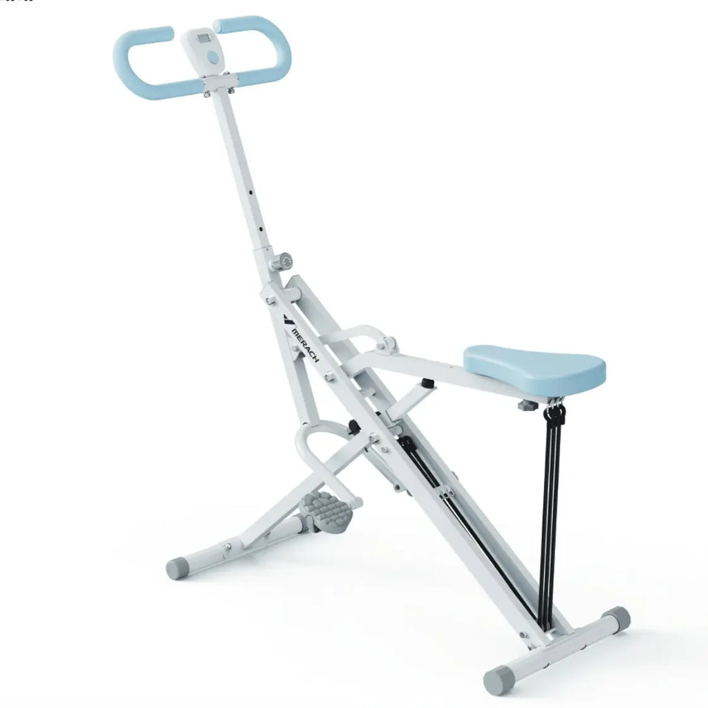 2-in-1 Squat Rowing Trainer | Adjustable Resistance Home Gym Machine, LCD Monitor, 350LBS Capacity