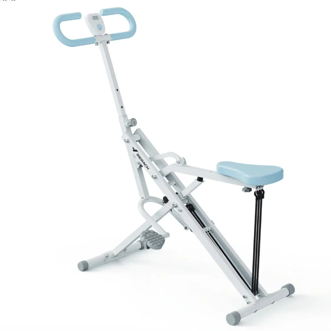 2-in-1 Squat Rowing Trainer | Adjustable Resistance Home Gym Machine, LCD Monitor, 350LBS Capacity